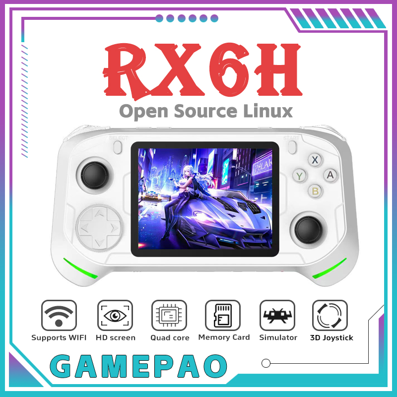 Retro Gaming Linux - Console de Videogame Retro Portátil RX6H