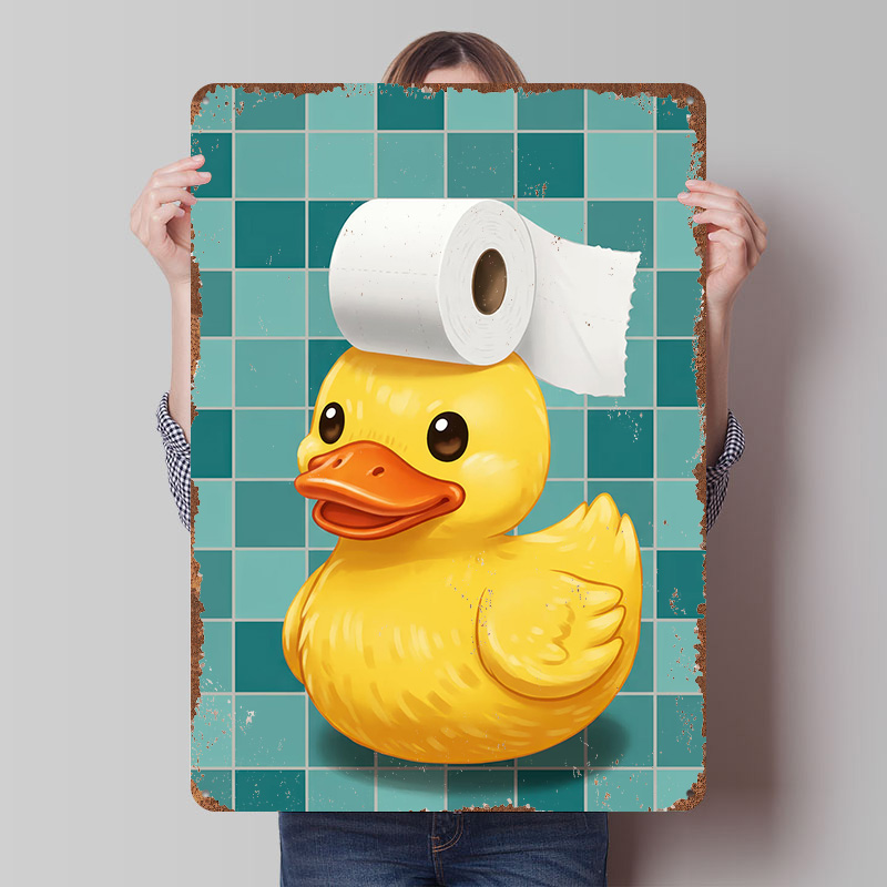 Retro Gaming Wallpaper - Pôster Impresso de Pato com Chapéu