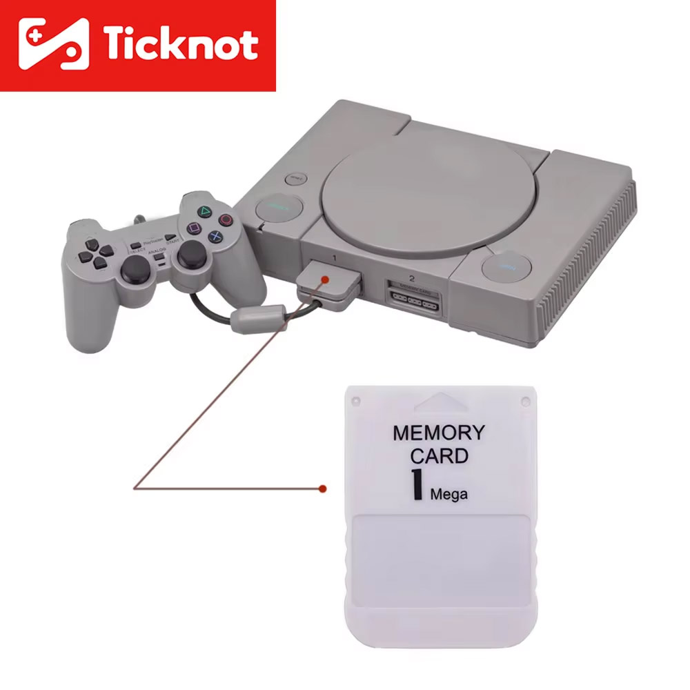 Memory Card Ps1 - Cartão de memória TicKnot de 1