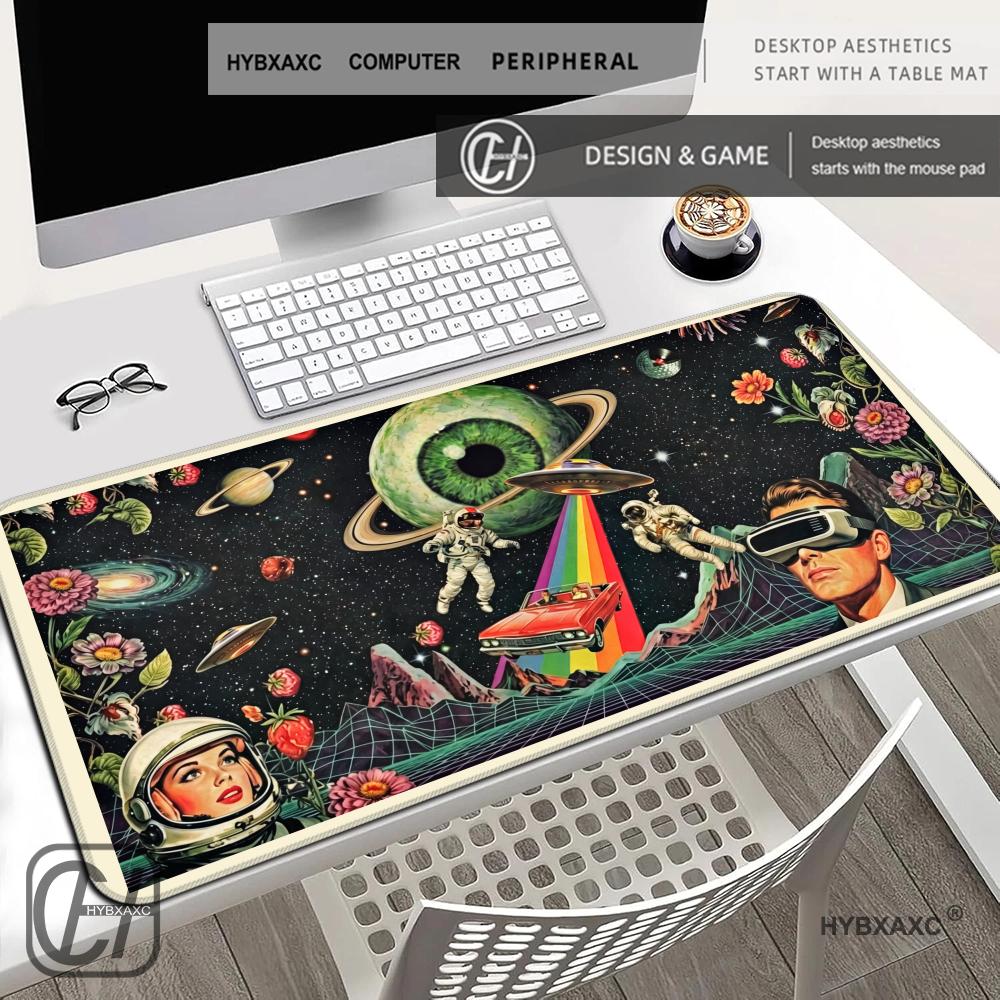 Retro Gaming Space - Tapete de Mesa Retro Sci-Fi Astronauta