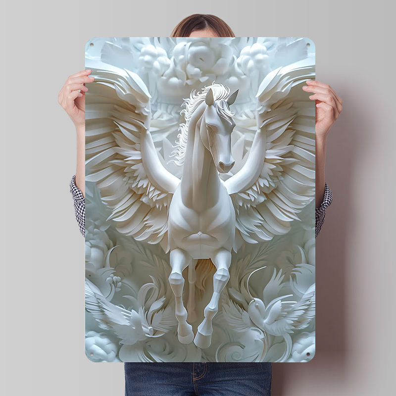 Retro Gaming Wallpaper - Papel pegasus asas de cavalo branco