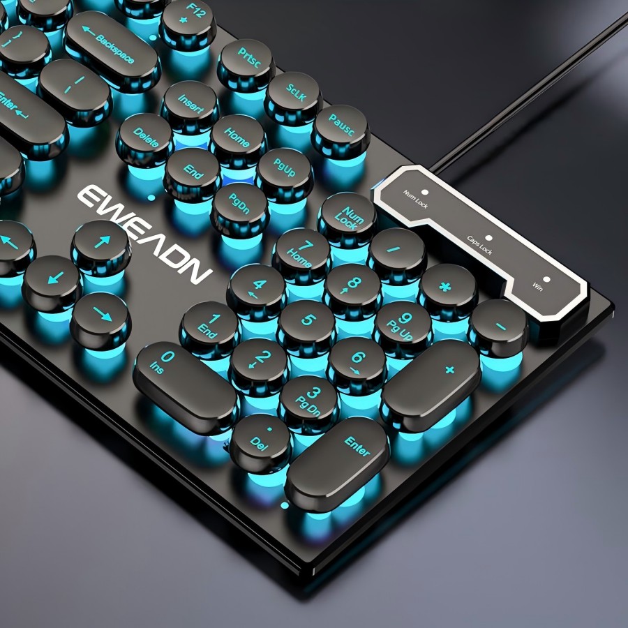 Retro Gaming Keyboard - Teclado para jogos de máquina de