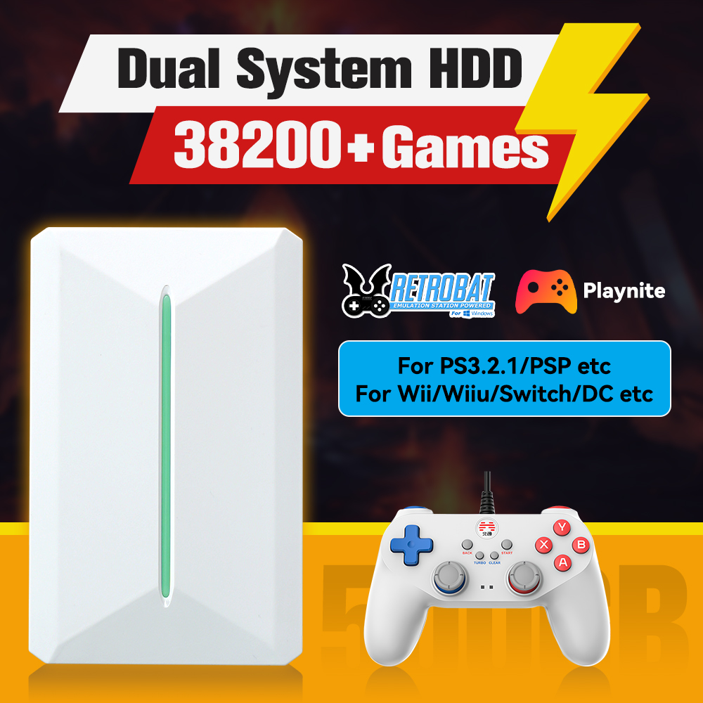Retro Gaming System - Retrobat & playnite sistema hdd console
