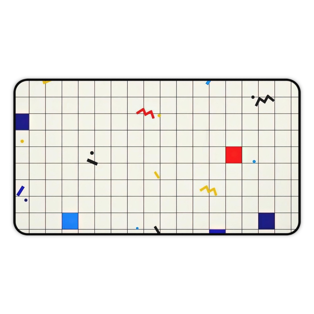 Retro Gaming Style - Tapete de Mesa Geométrico Retrô com