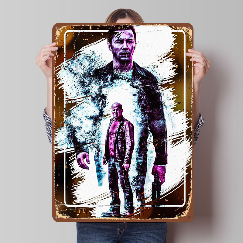 Retro Gaming At Home - Placa de Metal Vintage Personalizada Looper: