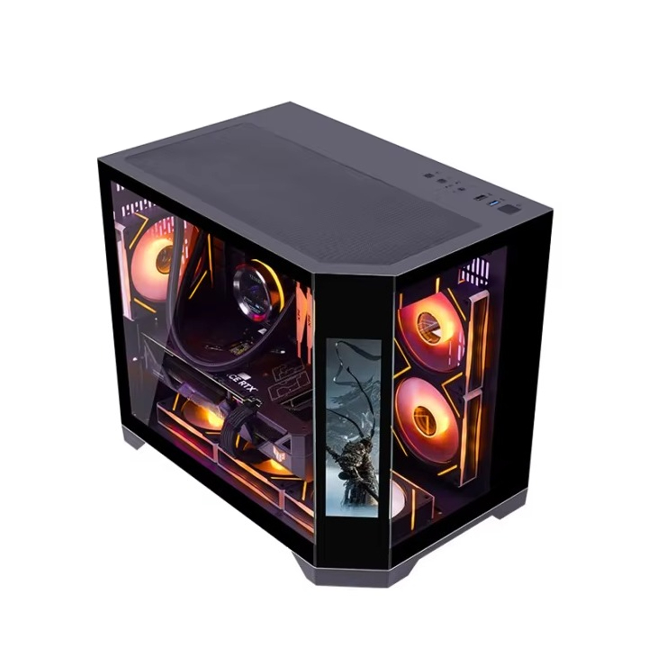 Retro Gaming Case - Gabinete Gamer MATX Mid-Tower Sem Ventilador