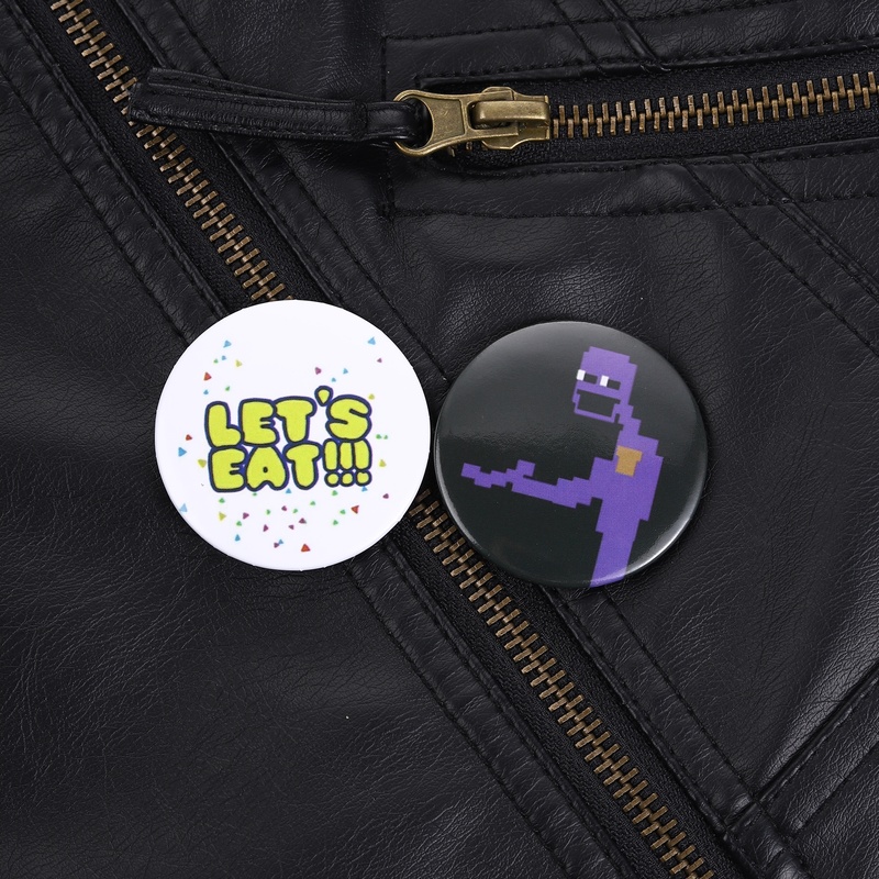 Retro Gaming Style - Broche de Personagem Roxo Antagonista de