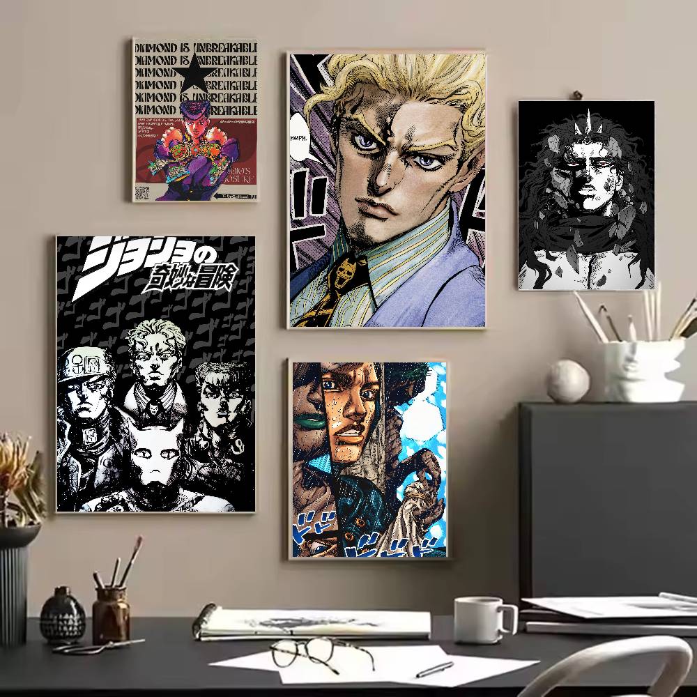 Pôster de Anime Popular JoJo B - Retro Gaming Wallpaper avaliação e preço