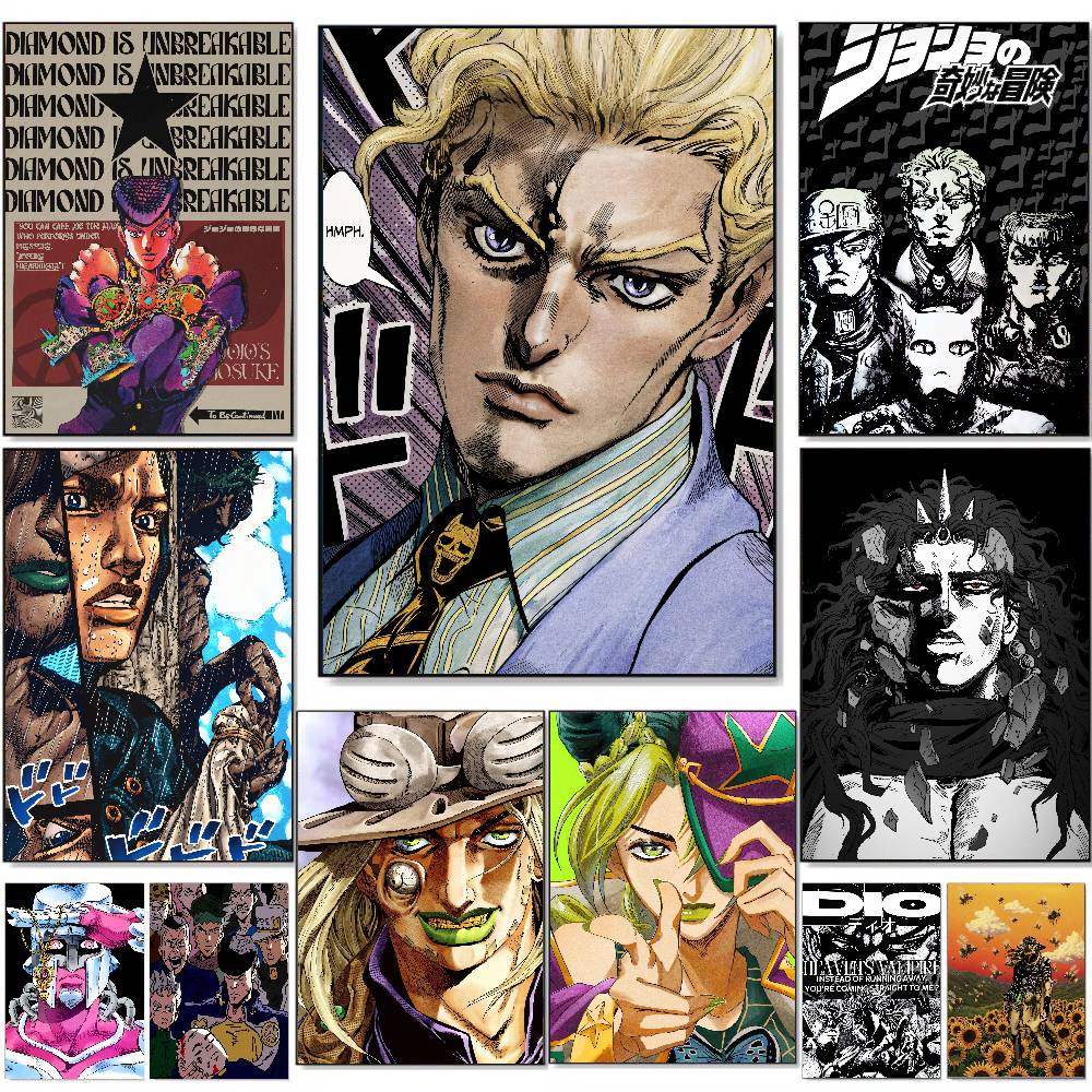 Pôster de Anime Popular JoJo B - Retro Gaming Wallpaper avaliação e preço