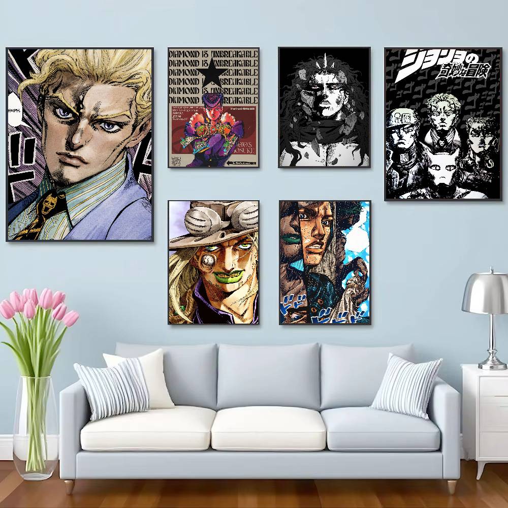 Pôster de Anime Popular JoJo B - Retro Gaming Wallpaper avaliação e preço