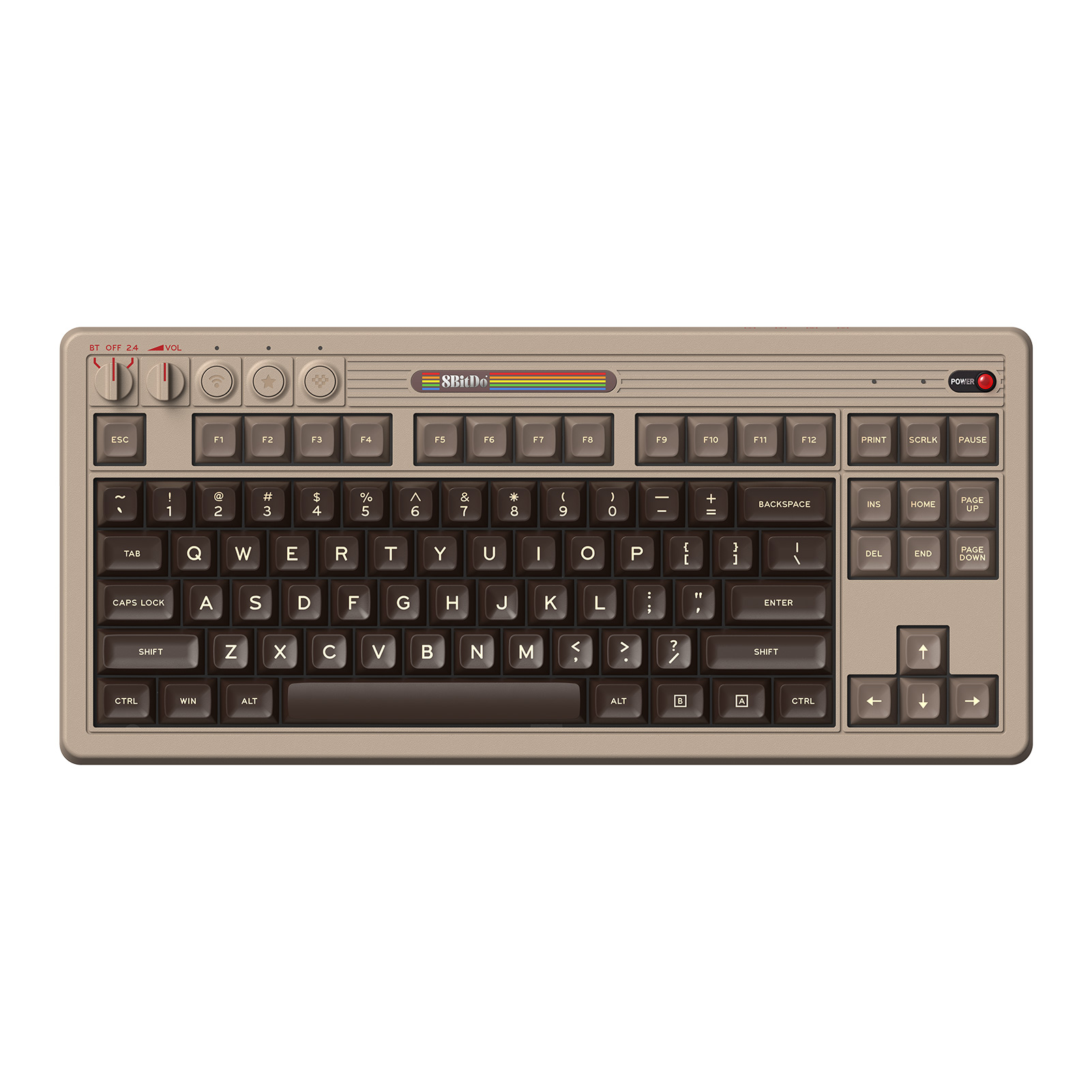 Teclado mecânico retrô 8BitDo, - Retro Gaming Keyboard avaliação e preço