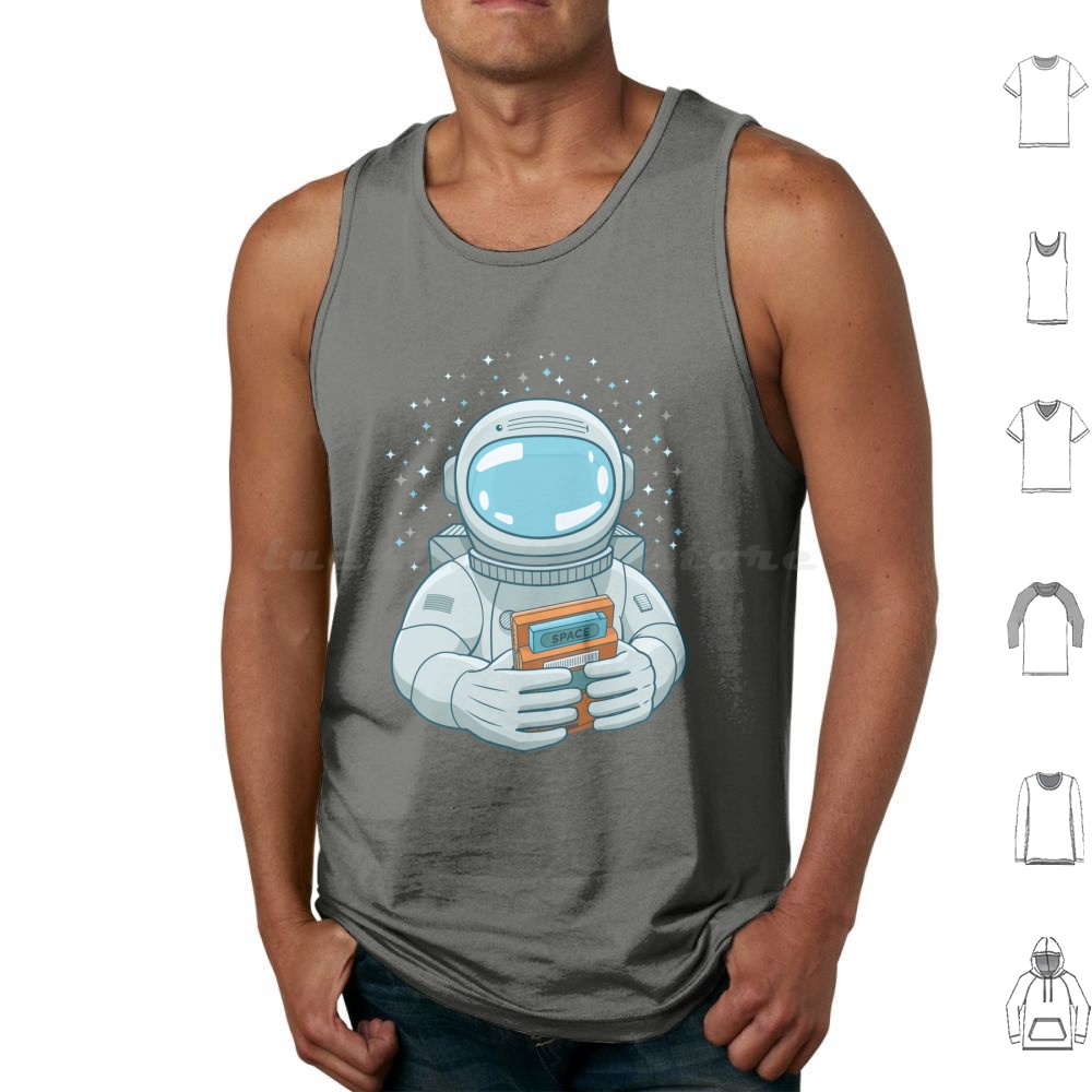 Gaming spaceman tank tops impr - Retro Gaming Space avaliação e preço