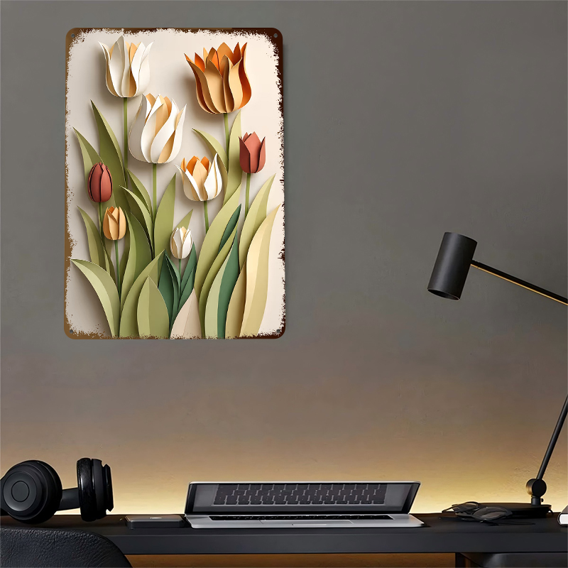 Pôster Impresso de Tulipas em  - Retro Gaming Wallpaper avaliação e preço