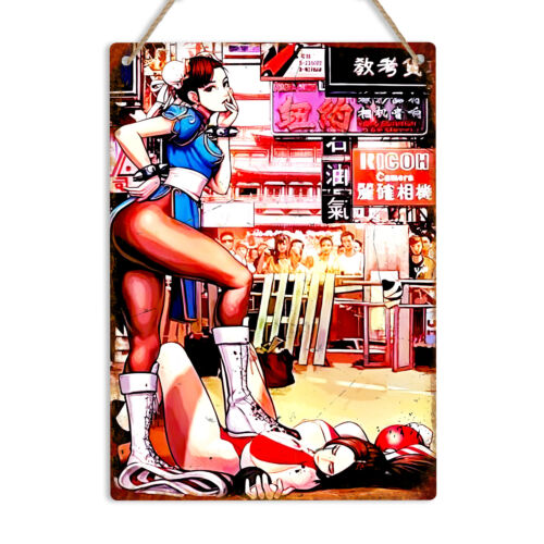Placa de Metal Retro Chun Li p - Retro Gaming Style avaliação e preço
