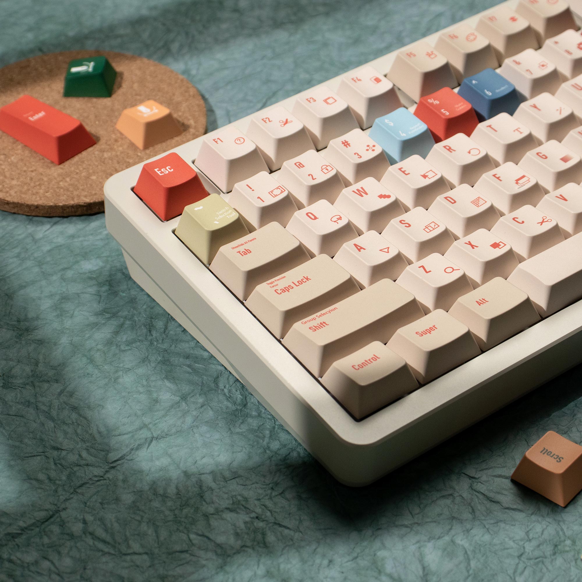 Teclas DYE-SUB Cherry Profile  - Retro Gaming Keyboard avaliação e preço