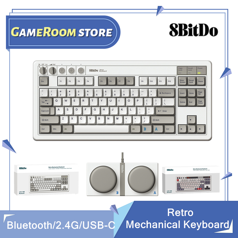 Teclado mecânico retrô 8Bitdo, - Retro Gaming Keyboard avaliação e preço