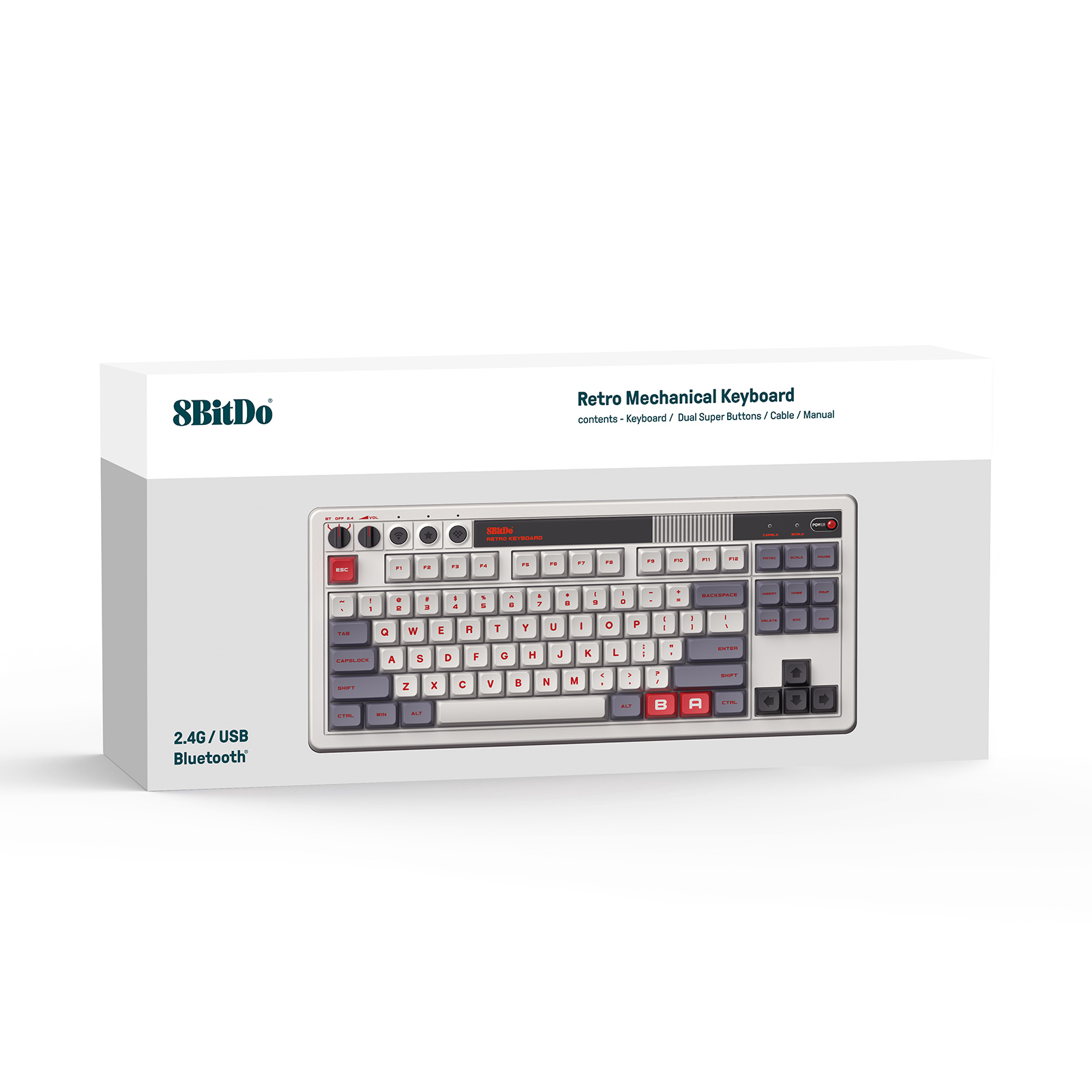 Teclado mecânico retrô 8Bitdo, - Retro Gaming Keyboard avaliação e preço