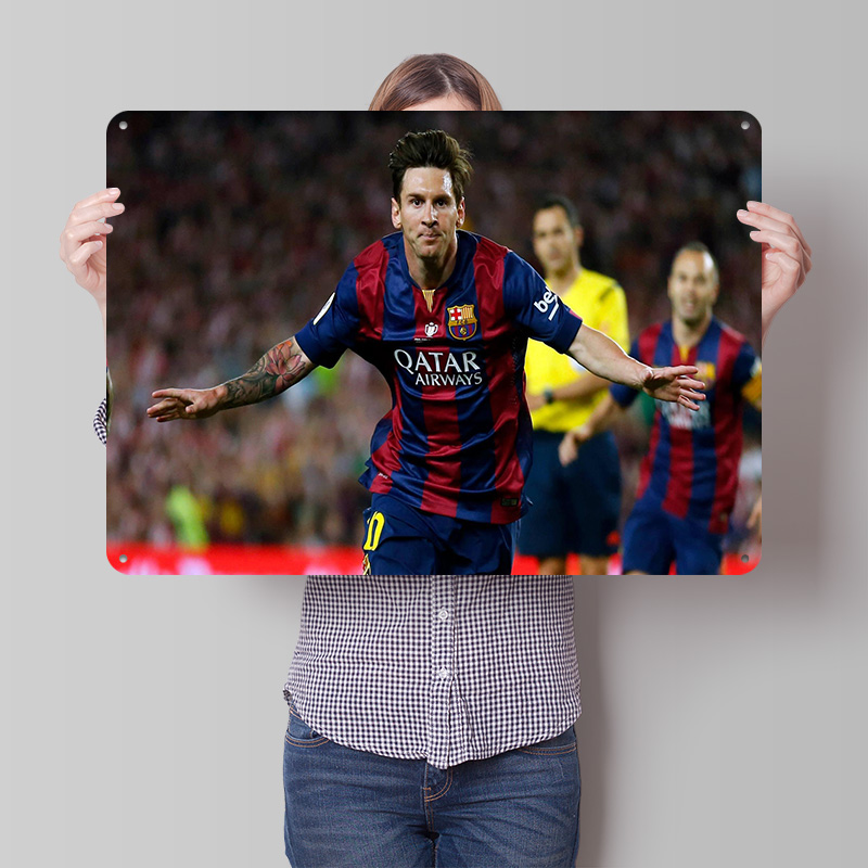 Pôster de Futebol Lionel Messi - Retro Gaming At Home avaliação e preço