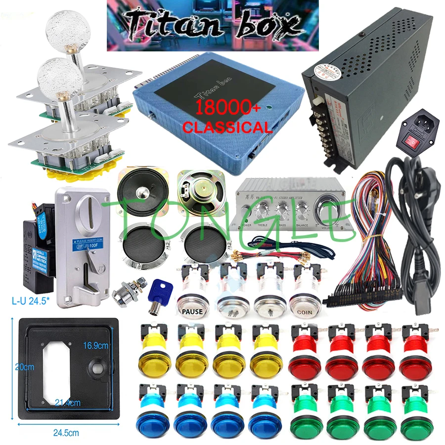 2 jogadores caixa titan 18000  - Retro Gaming Cabinet avaliação e preço