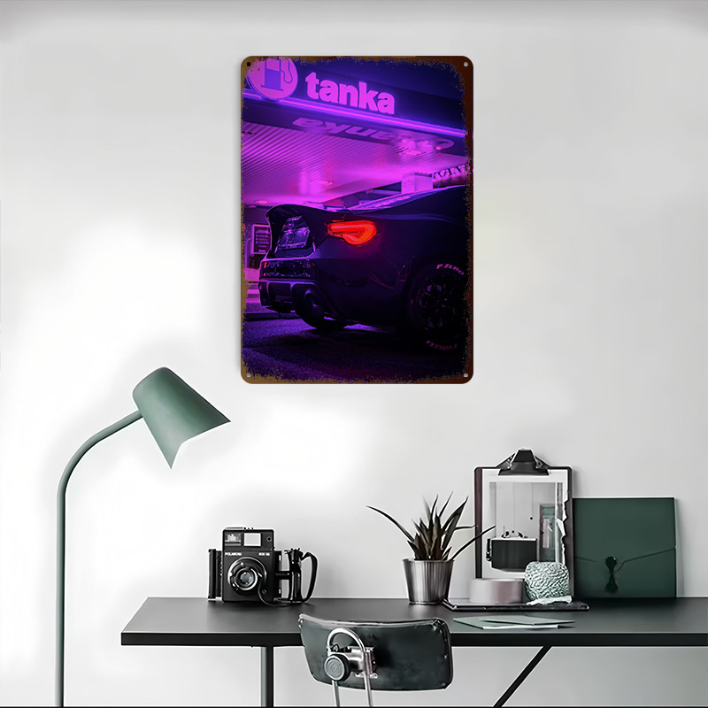 Placa de Metal Personalizada P - Retro Gaming At Home avaliação e preço